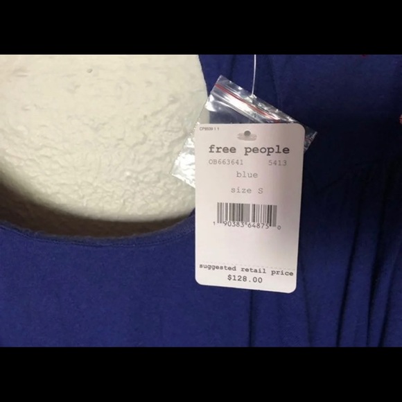 Free People Embroidered Top NWT - Picture 5 of 6